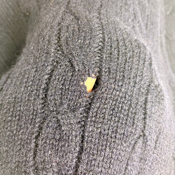 Vintage 90s GAP V-Neck Pullover 100% Shetland Wool Sweater Tennis Cricket Medium - Picture 6 of 7